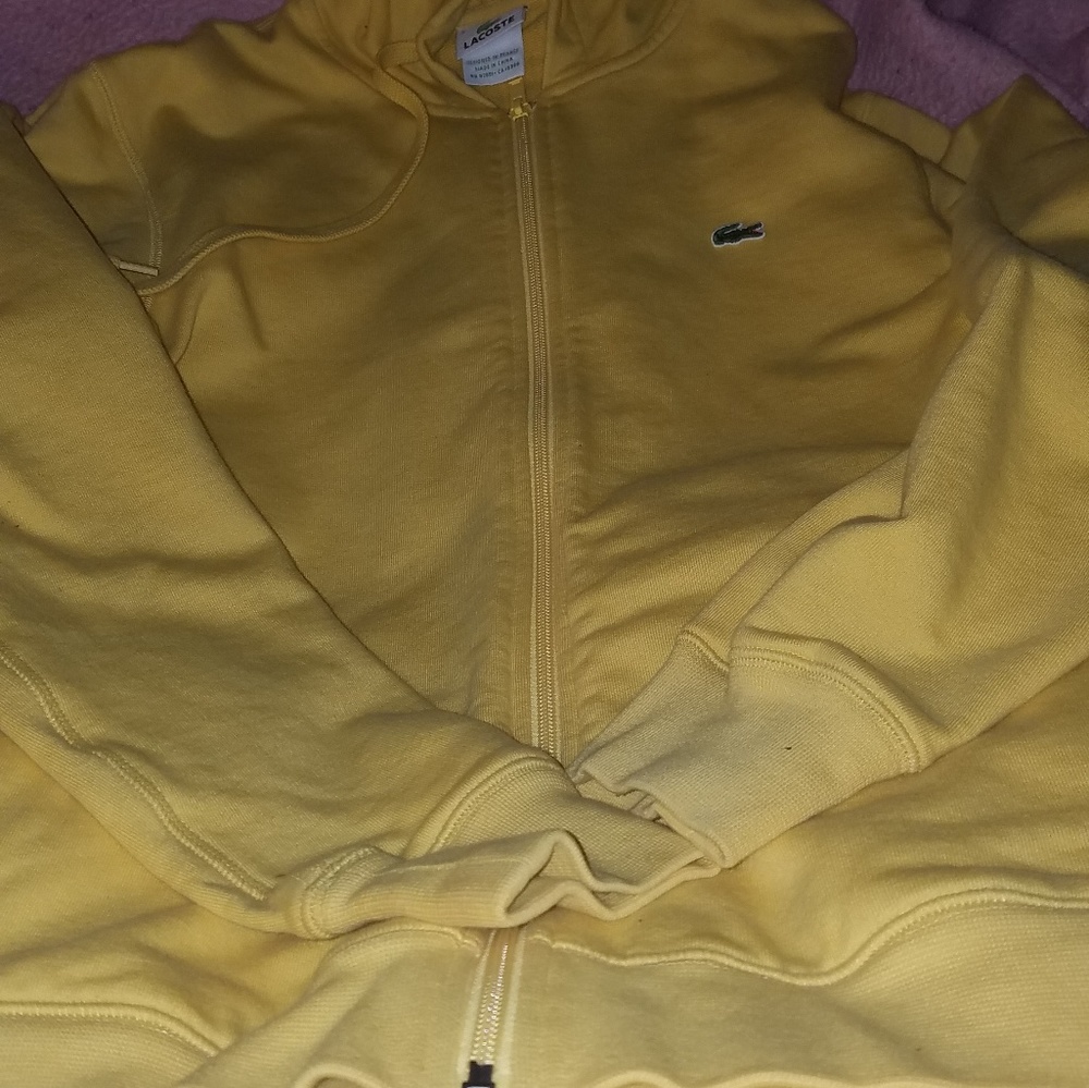 Lacoste sweater zip yellow